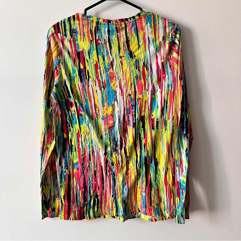 Prabal Gurung for Target Women  Long Sleeve Shirt M Nolita Print - Picture 3 of 6